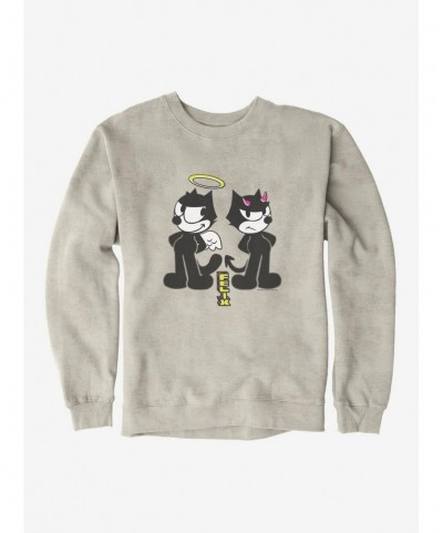 Limited-time Offer Felix The Cat Good And Evil Felix Sweatshirt $10.04 Sweatshirts