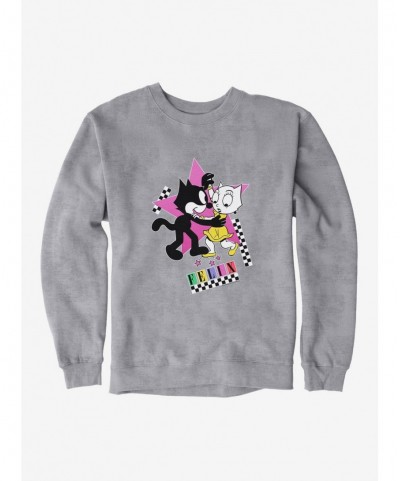 Crazy Deals Felix The Cat Kitty And Felix Dancing Sweatshirt $14.76 Sweatshirts