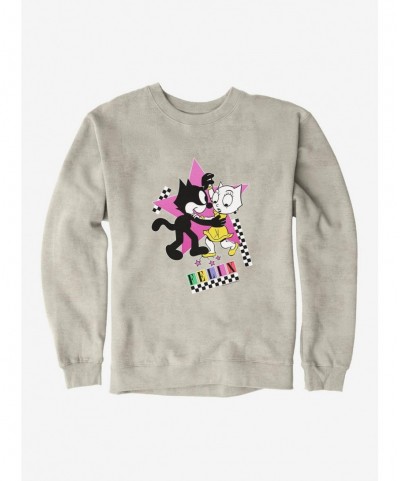 Crazy Deals Felix The Cat Kitty And Felix Dancing Sweatshirt $14.76 Sweatshirts