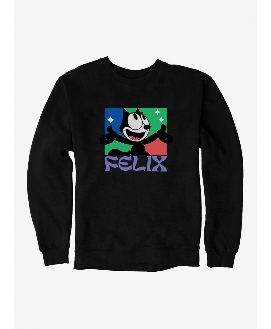 Big Sale Felix The Cat Bright Smile Felix Sweatshirt $12.10 Sweatshirts