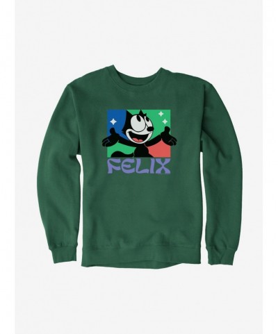 Big Sale Felix The Cat Bright Smile Felix Sweatshirt $12.10 Sweatshirts