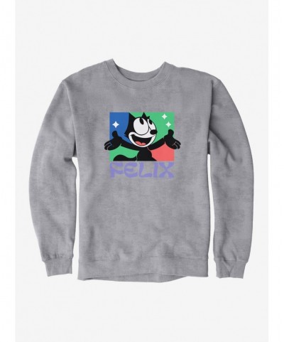 Big Sale Felix The Cat Bright Smile Felix Sweatshirt $12.10 Sweatshirts