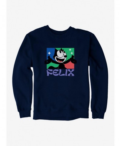 Big Sale Felix The Cat Bright Smile Felix Sweatshirt $12.10 Sweatshirts