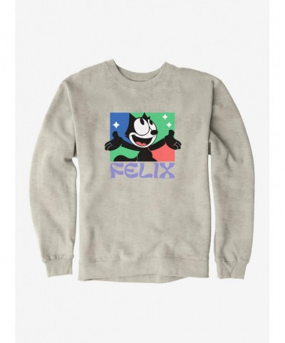 Big Sale Felix The Cat Bright Smile Felix Sweatshirt $12.10 Sweatshirts