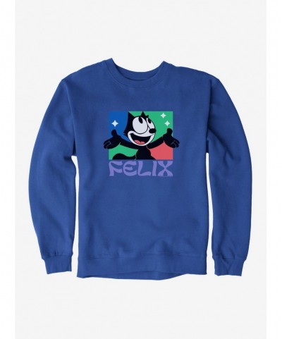 Big Sale Felix The Cat Bright Smile Felix Sweatshirt $12.10 Sweatshirts