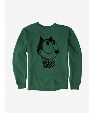 Absolute Discount Felix The Cat Graffiti Art Smiling Felix Sweatshirt $13.87 Sweatshirts