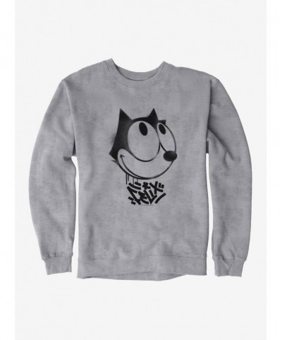 Absolute Discount Felix The Cat Graffiti Art Smiling Felix Sweatshirt $13.87 Sweatshirts