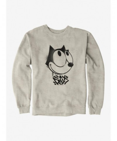 Absolute Discount Felix The Cat Graffiti Art Smiling Felix Sweatshirt $13.87 Sweatshirts