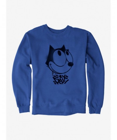 Absolute Discount Felix The Cat Graffiti Art Smiling Felix Sweatshirt $13.87 Sweatshirts