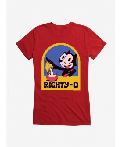 Wholesale Felix The Cat Righty-O Girls T-Shirt $7.57 T-Shirts