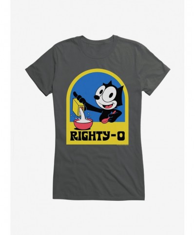 Wholesale Felix The Cat Righty-O Girls T-Shirt $7.57 T-Shirts