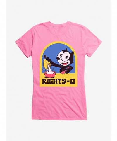 Wholesale Felix The Cat Righty-O Girls T-Shirt $7.57 T-Shirts