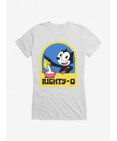 Wholesale Felix The Cat Righty-O Girls T-Shirt $7.57 T-Shirts