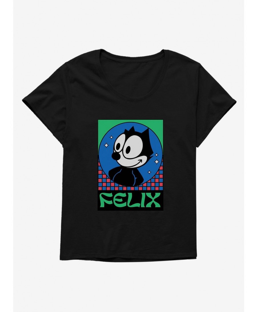 Pre-sale Discount Felix The Cat Diamond Stars Girls T-Shirt Plus Size $7.40 T-Shirts