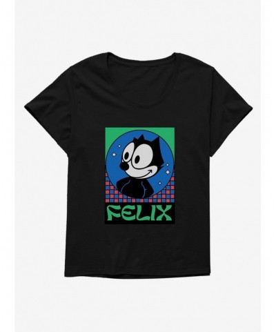 Pre-sale Discount Felix The Cat Diamond Stars Girls T-Shirt Plus Size $7.40 T-Shirts