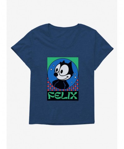 Pre-sale Discount Felix The Cat Diamond Stars Girls T-Shirt Plus Size $7.40 T-Shirts