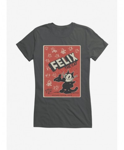 Hot Sale Felix The Cat Vintage Poster Girls T-Shirt $8.57 T-Shirts