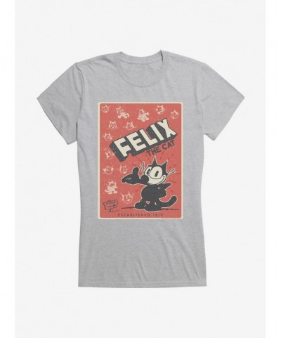 Hot Sale Felix The Cat Vintage Poster Girls T-Shirt $8.57 T-Shirts