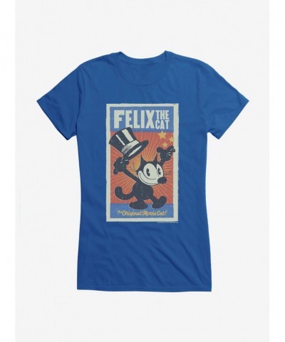 Wholesale Felix The Cat The Original Movie Cat Poster Girls T-Shirt $7.17 T-Shirts