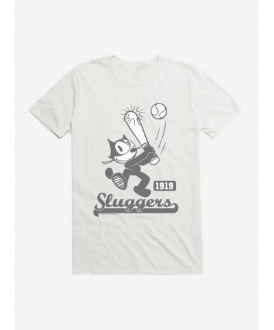 Discount Sale Felix The Cat Sluggers 1919 Baseball T-Shirt $6.12 T-Shirts