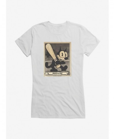 Exclusive Price Felix The Cat Baseball Card Girls T-Shirt $9.56 T-Shirts