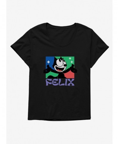 Trendy Felix The Cat Bright Smile Felix Girls T-Shirt Plus Size $7.86 T-Shirts