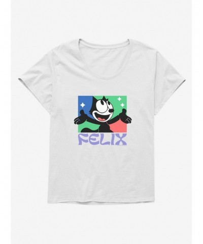 Trendy Felix The Cat Bright Smile Felix Girls T-Shirt Plus Size $7.86 T-Shirts