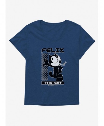 Discount Sale Felix The Cat Whistling Girls T-Shirt Plus Size $8.79 T-Shirts