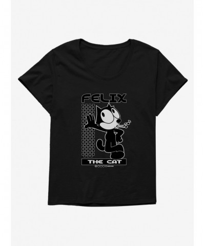 Discount Sale Felix The Cat Whistling Girls T-Shirt Plus Size $8.79 T-Shirts