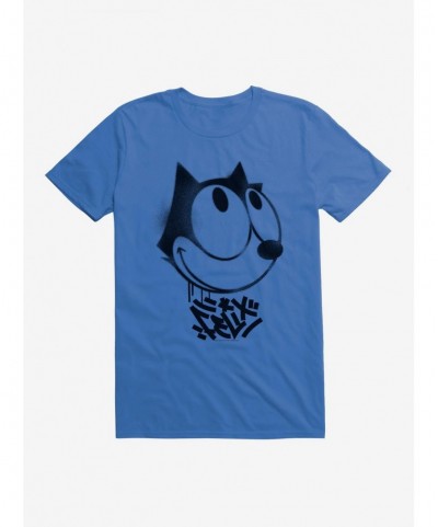 Clearance Felix The Cat Graffiti Art Smiling Felix T-Shirt $8.41 T-Shirts