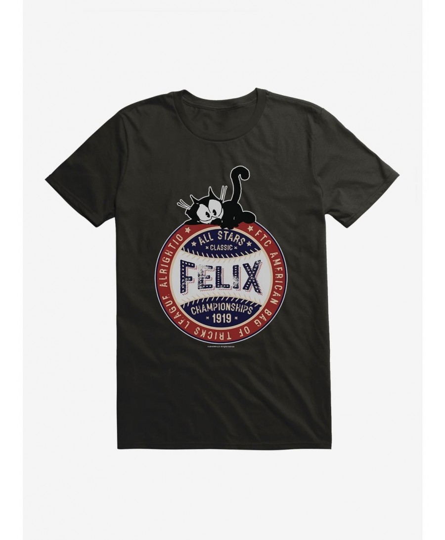 Seasonal Sale Felix The Cat All Stars Classic Championships 1919 T-Shirt $8.80 T-Shirts