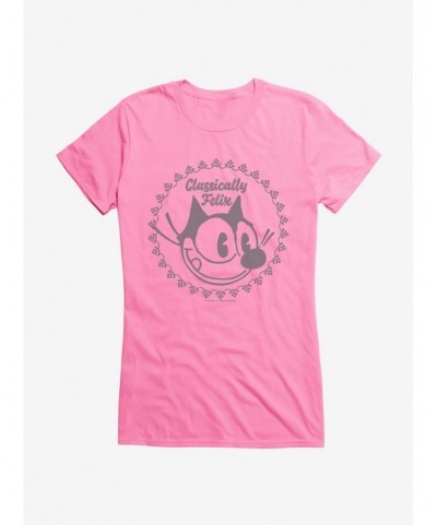 Seasonal Sale Felix The Cat Classically Felix Girls T-Shirt $7.17 T-Shirts