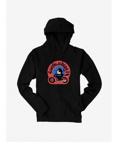 Wholesale Felix The Cat Worldwide Motorcycle Felix Hoodie $11.14 Hoodies