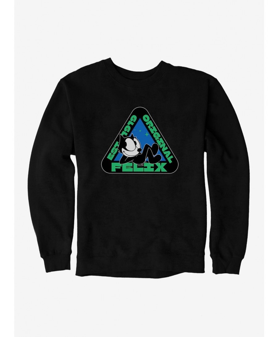 Wholesale Felix The Cat Original Triangular Graphic Sweatshirt $13.28 Sweatshirts