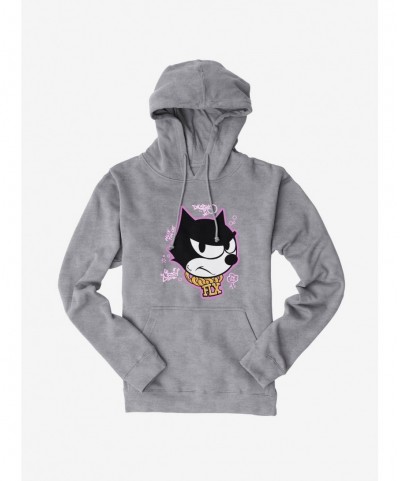 Limited-time Offer Felix The Cat Graffiti Art Gold Chain Felix Hoodie $17.24 Hoodies