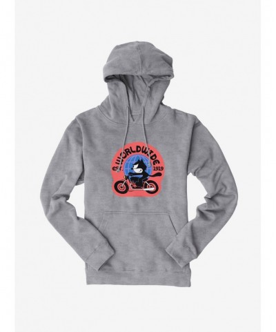 Wholesale Felix The Cat Worldwide Motorcycle Felix Hoodie $11.14 Hoodies