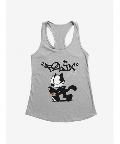 Hot Selling Felix The Cat Spray Painting Felix Girls Tank $9.76 Tanks