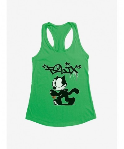 Hot Selling Felix The Cat Spray Painting Felix Girls Tank $9.76 Tanks