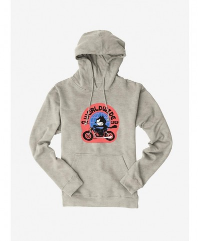 Wholesale Felix The Cat Worldwide Motorcycle Felix Hoodie $11.14 Hoodies