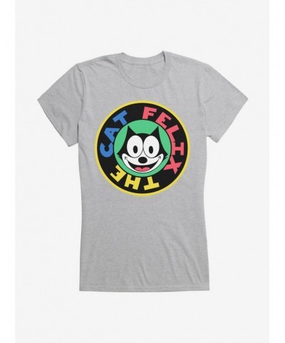 Pre-sale Felix The Cat 90s Sticker Graphic Girls T-Shirt $5.98 T-Shirts