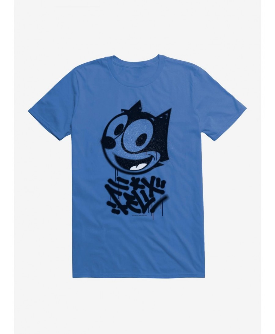 Special Felix The Cat Graffiti Art All Smiles Felix T-Shirt $9.18 T-Shirts