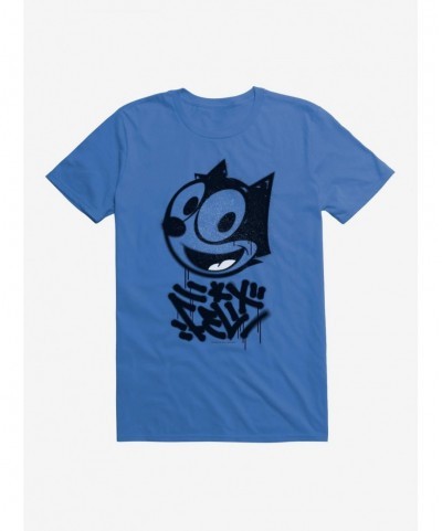 Special Felix The Cat Graffiti Art All Smiles Felix T-Shirt $9.18 T-Shirts