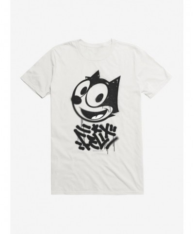 Special Felix The Cat Graffiti Art All Smiles Felix T-Shirt $9.18 T-Shirts