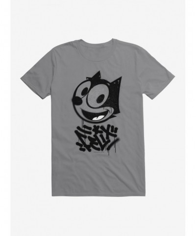 Special Felix The Cat Graffiti Art All Smiles Felix T-Shirt $9.18 T-Shirts