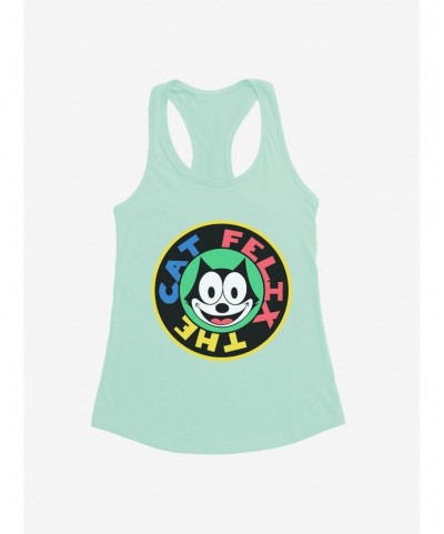 Special Felix The Cat 90s Sticker Graphic Girls Tank $6.18 Tanks