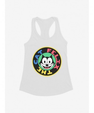 Special Felix The Cat 90s Sticker Graphic Girls Tank $6.18 Tanks