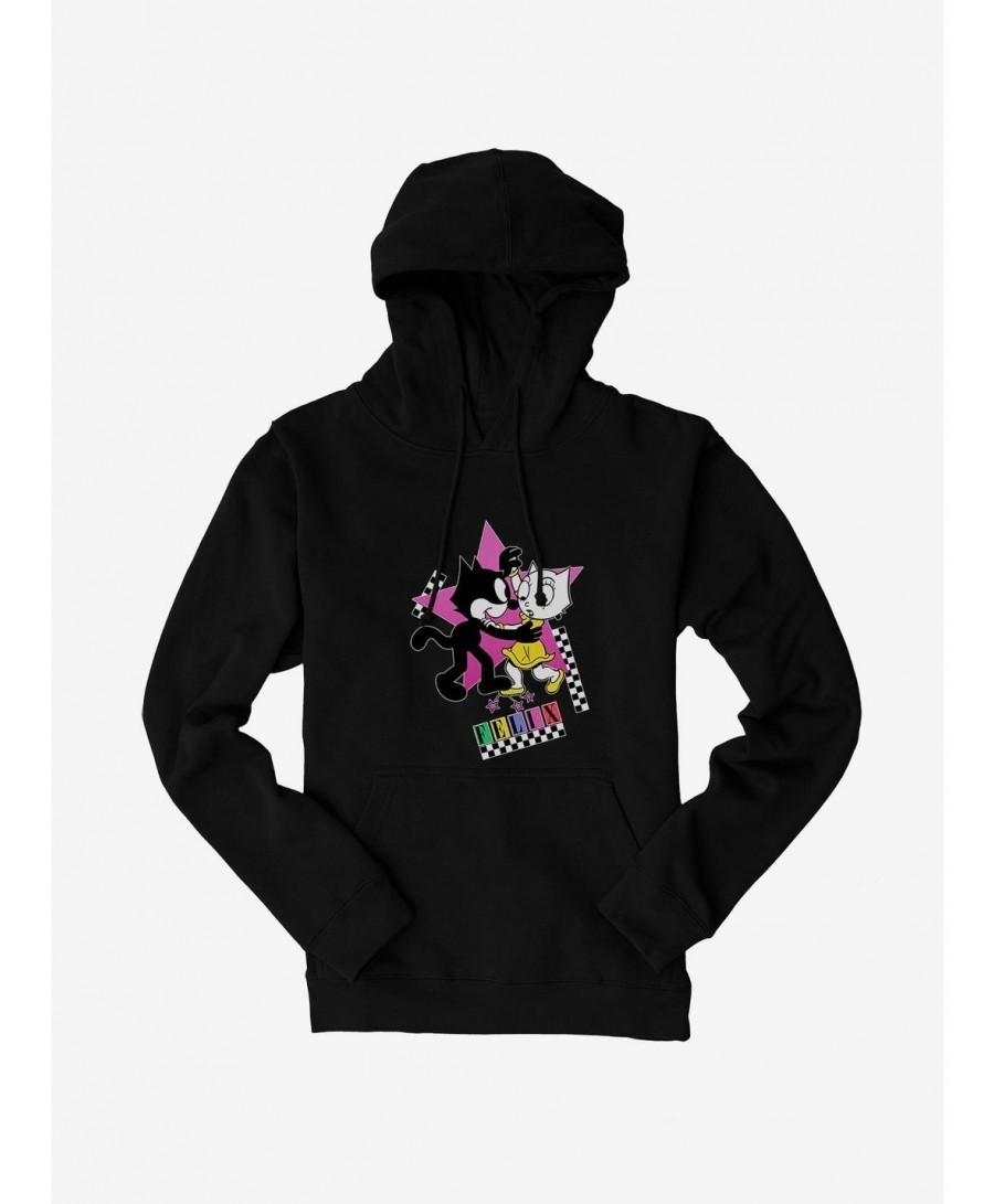 Pre-sale Discount Felix The Cat Kitty And Felix Dancing Hoodie $16.88 Hoodies