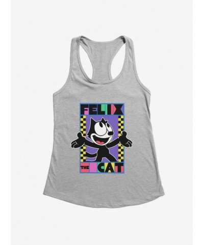 Discount Felix The Cat 90s Checkers Graphic Girls Tank $5.98 Tanks