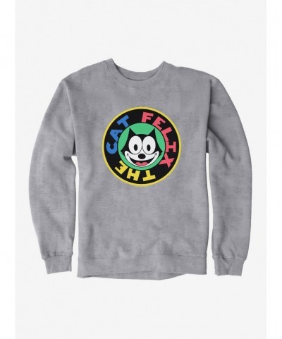 Exclusive Felix The Cat 90s Sticker Graphic Sweatshirt $13.58 Sweatshirts