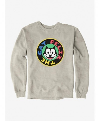 Exclusive Felix The Cat 90s Sticker Graphic Sweatshirt $13.58 Sweatshirts